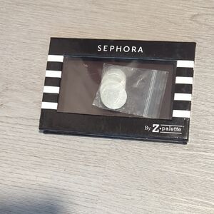 Sephora Black and White Z Palette with Silver Magnets